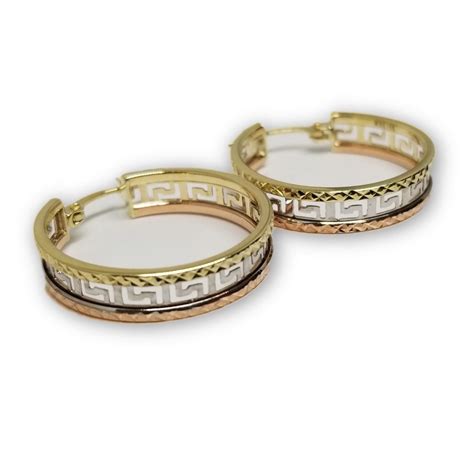 petit boucle d oreil ronde versace|Versace Boucles d’Oreilles Femme .